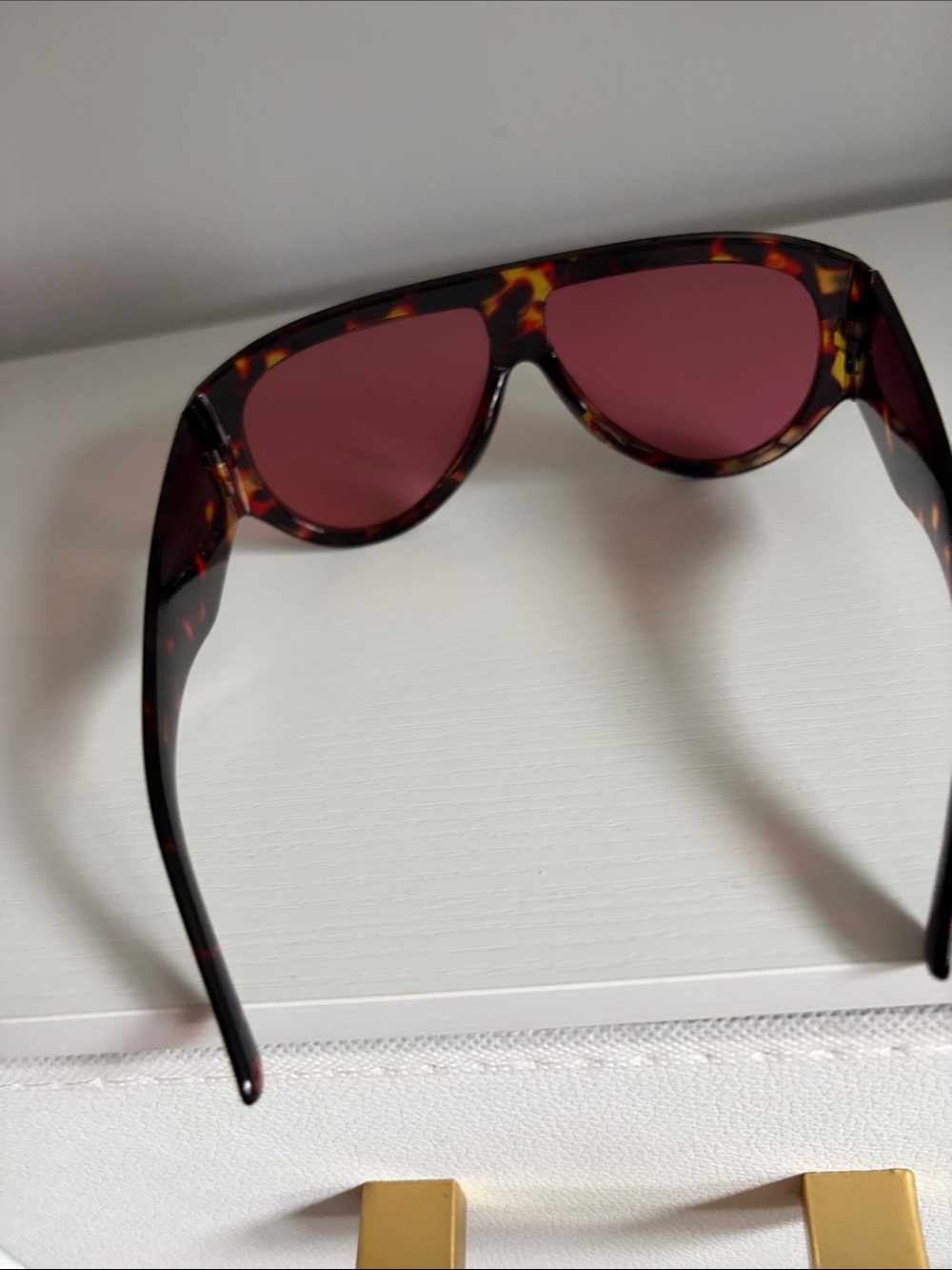 Tortoiseshell Sunglasses with Rose Lenses - Picture 3 of 5